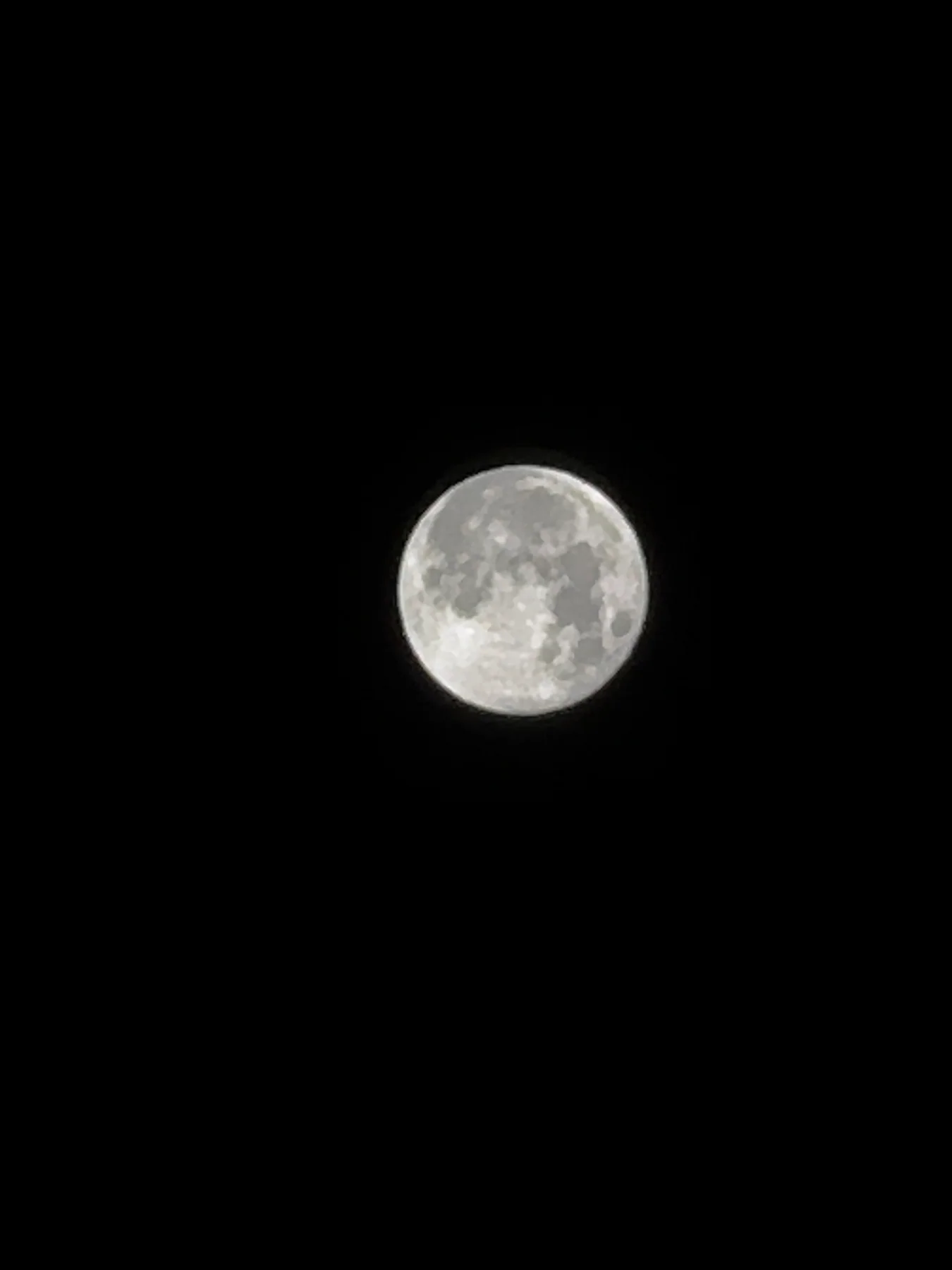 Moon photographed against the night sky
